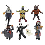 Nightmare Before Christmas Minimates commemorative gift set featuring Jack Skellington and Sally from THE MIGHTY HOBBY SHOP, SDCC 2021 exclusive.