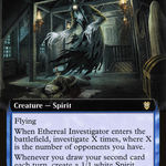 Ethereal Investigator (VOC-050) - Crimson Vow Commander: (Extended Art)