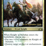 Knight of Autumn (PRE-183S) - Guilds of Ravnica Promos Foil