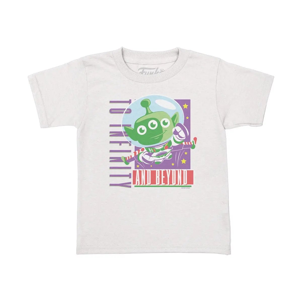 Disney Alien Buzz Pocket Pop! & Tee by THE MIGHTY HOBBY SHOP featuring a graphic tee and a Buzz Lightyear pocket pop figure.