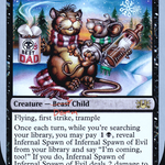 Infernal Spawn of Infernal Spawn of Evil (LIST-039/096) - The List (Unfinity Foil Edition) Foil