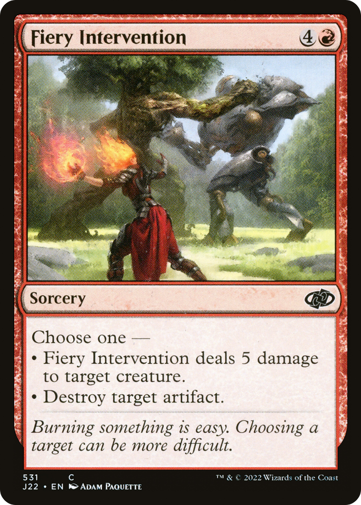 Fiery Intervention (J22-531) - Jumpstart 2022