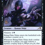 Biting-Palm Ninja (PRE-88S) - Kamigawa: Neon Dynasty Promos Foil