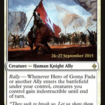 Hero of Goma Fada (PRE-31S) - Battle for Zendikar Promos Foil