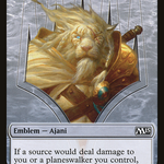 Ajani Steadfast Emblem (M15-013) - Magic 2015 Tokens