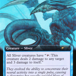 Psionic Sliver (SLD-621) - Secret Lair Drop: (Extended Art) Foil