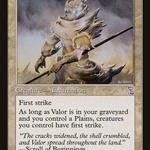 Valor (TSB-016) - Time Spiral Timeshifted: (tombstone)