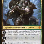 Garruk, Cursed Huntsman (PPELD-191P) - Throne of Eldraine Promos