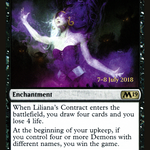 Liliana's Contract (PRE-107S) - Core Set 2019 Promos Foil
