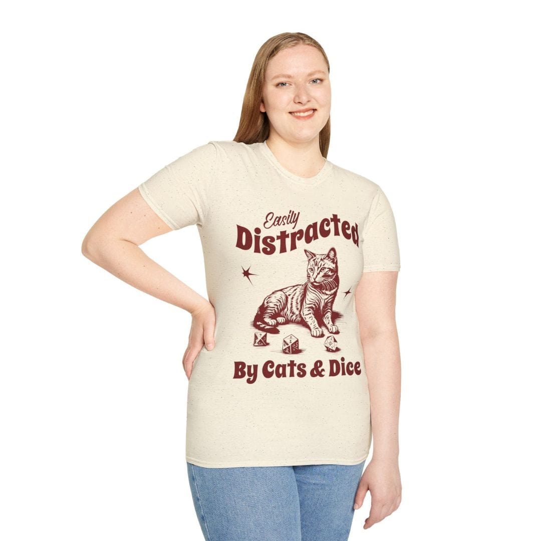 Easily Distracted By Cats & Dice Shirt