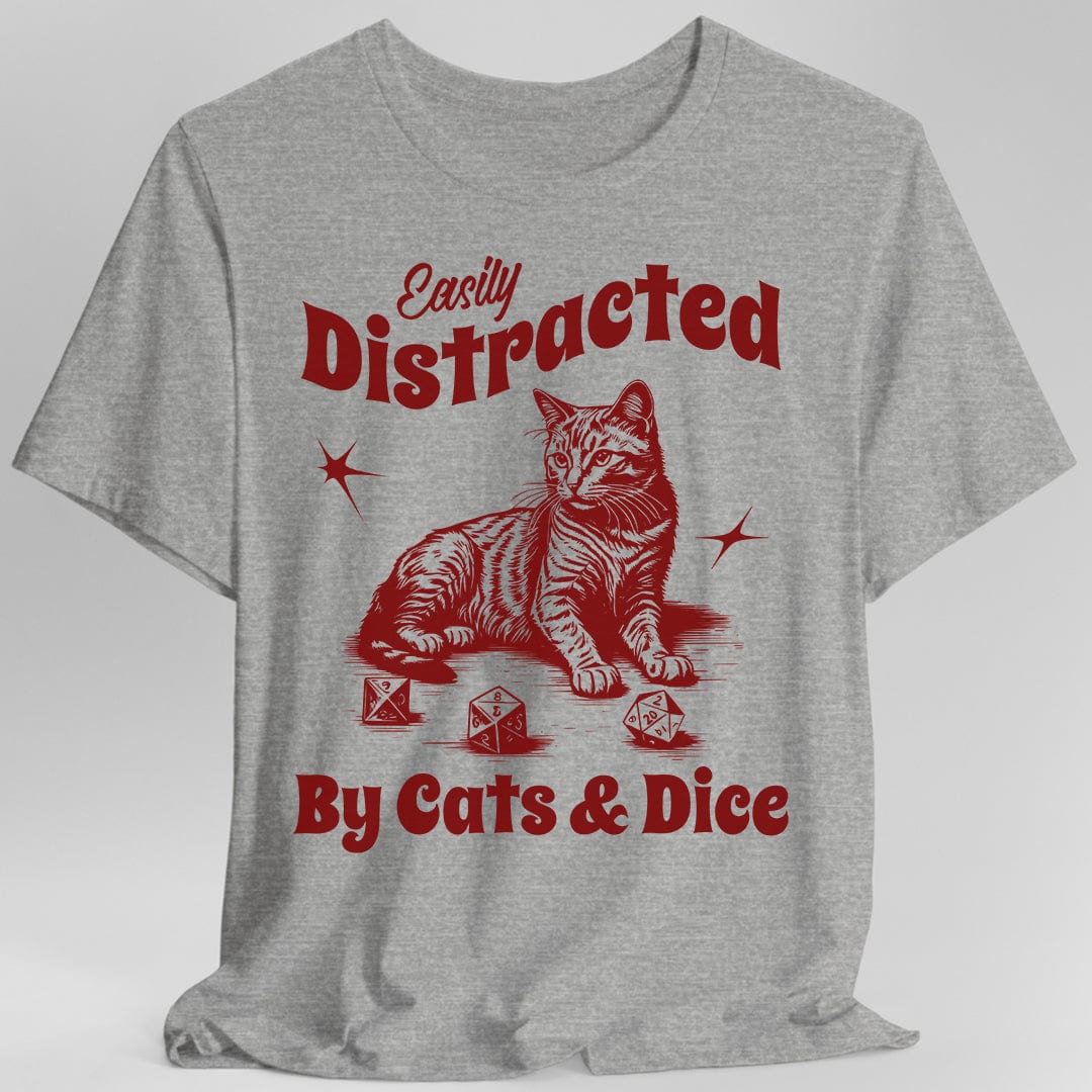 Easily Distracted By Cats & Dice Shirt