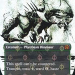Tyrranax Rex (ONE-457) - Phyrexia: All Will Be One: (Showcase) (Borderless) Foil