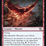 Bloodfeather Phoenix (PRE-132) - March of the Machine Promos Foil