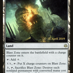 Blast Zone (PRE-244S) - War of the Spark Promos Foil
