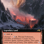 Sokenzan, Crucible of Defiance (NEO-504) - Kamigawa: Neon Dynasty: (Extended Art)