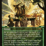 March of Burgeoning Life (NEO-393) - Kamigawa: Neon Dynasty: (Showcase)