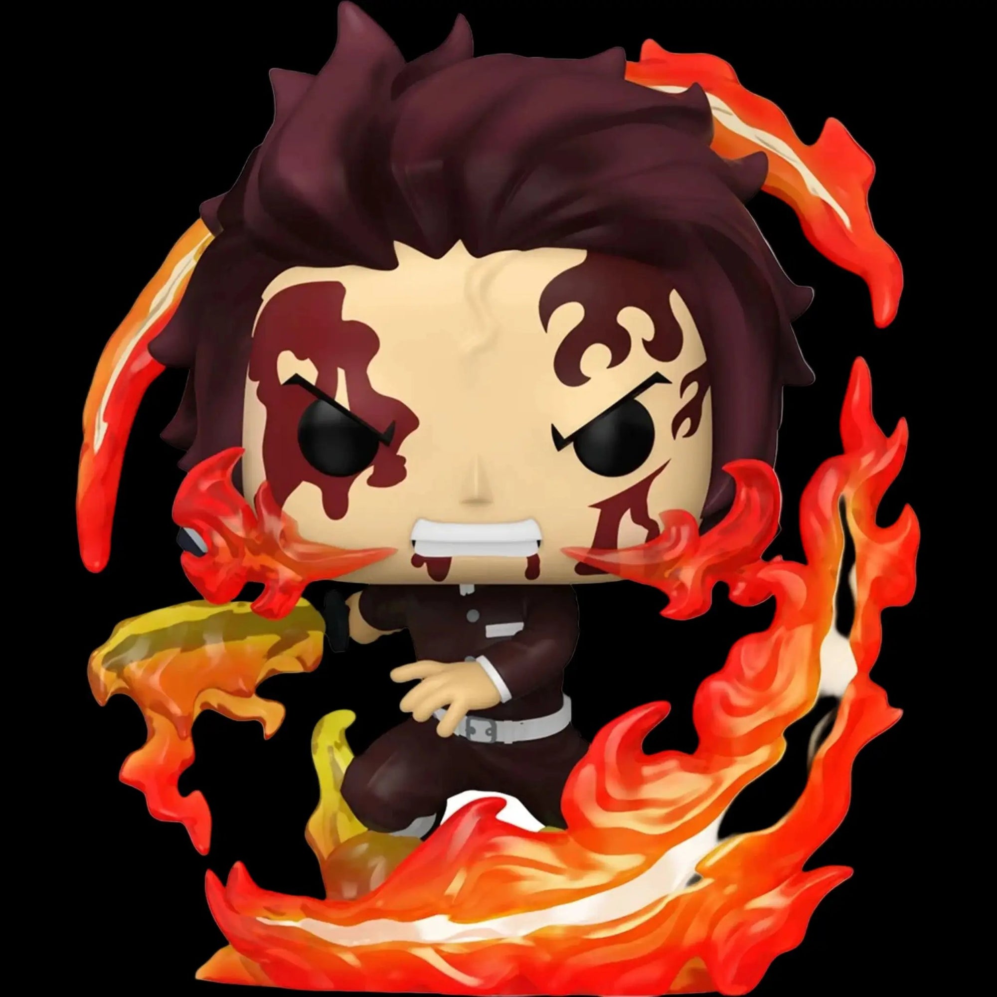 Demon Slayer Tanjiro Kamado Dancing Flash Funko Pop! vinyl figure with protective case, collectible figure from EE Distribution.
