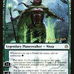 Nissa, Who Shakes the World (PRE-169S) - War of the Spark Promos Foil