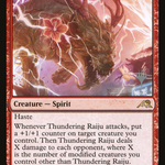 Thundering Raiju (PPNEO-166P) - Kamigawa: Neon Dynasty Promos