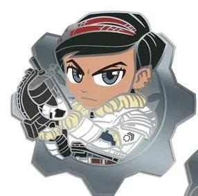Gears 5 Kait Pin from THE MIGHTY HOBBY SHOP, detailed metal pin featuring Kait character from Gears 5 video game.