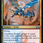 Crackling Drake (GRN-163) - Guilds of Ravnica