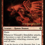 Tilonalli's Skinshifter (PRE-170S) - Ixalan Promos Foil