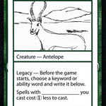 Inspirational Antelope (CMB1-078) - Mystery Booster Playtest Cards 2021