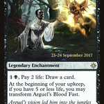 Arguel's Blood Fast // Temple of Aclazotz (PRE-90S) - Ixalan Promos: (compasslanddfc) Foil