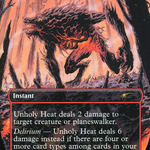 Unholy Heat (SLP-004) - Secret Lair Showdown (Borderless)