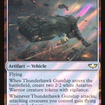 Thunderhawk Gunship (40K-167) - Warhammer 40,000 Commander Foil