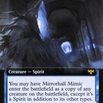 Mirrorhall Mimic // Ghastly Mimicry (VOW-361) - Innistrad: Crimson Vow: (Extended Art, Double Faced Transform)