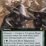 Herd Migration (DMU-413) - Dominaria United: (Extended Art)