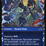 Moonsnare Specialist (NEO-335) - Kamigawa: Neon Dynasty: (Showcase)