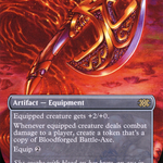 Bloodforged Battle-Axe (2X2-392) - Double Masters 2022 (Borderless)