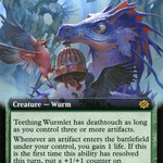 Teething Wurmlet (BRO-348) - The Brothers' War: (Extended Art)