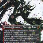 Migloz, Maze Crusher (ONE-470) - Phyrexia: All Will Be One: (Showcase) (Borderless) Foil