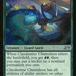 Clandestine Chameleon (UNF-420) - Unfinity Foil