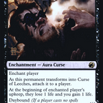 Curse of Leeches // Leeching Lurker (PRE-94S) - Innistrad: Midnight Hunt Promos: (Double Faced Transform) Foil
