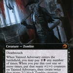 Tainted Adversary (MID-350) - Innistrad: Midnight Hunt: (Extended Art)