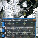 Jace, the Perfected Mind (ONE-428) - Phyrexia: All Will Be One: (Showcase) (Borderless) Foil