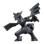 Pokemon Zekrom model kit assembled figure, detailed plastic model from THE MIGHTY HOBBY SHOP, showcasing Zekrom's black and blue design