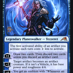 Tezzeret, Betrayer of Flesh (PRE-84S) - Kamigawa: Neon Dynasty Promos Foil