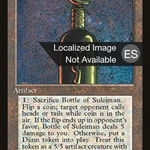 Bottle of Suleiman (4BB-) - Fourth Edition Foreign Black Border