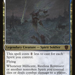 Millicent, Restless Revenant (VOC-001) - Crimson Vow Commander Display Commanders Etched Foil