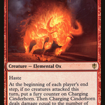 Charging Cinderhorn (C16-016) - Commander 2016
