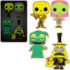 The Nightmare Before Christmas Black Light Pin 4-Pack Set by THE MIGHTY HOBBY SHOP