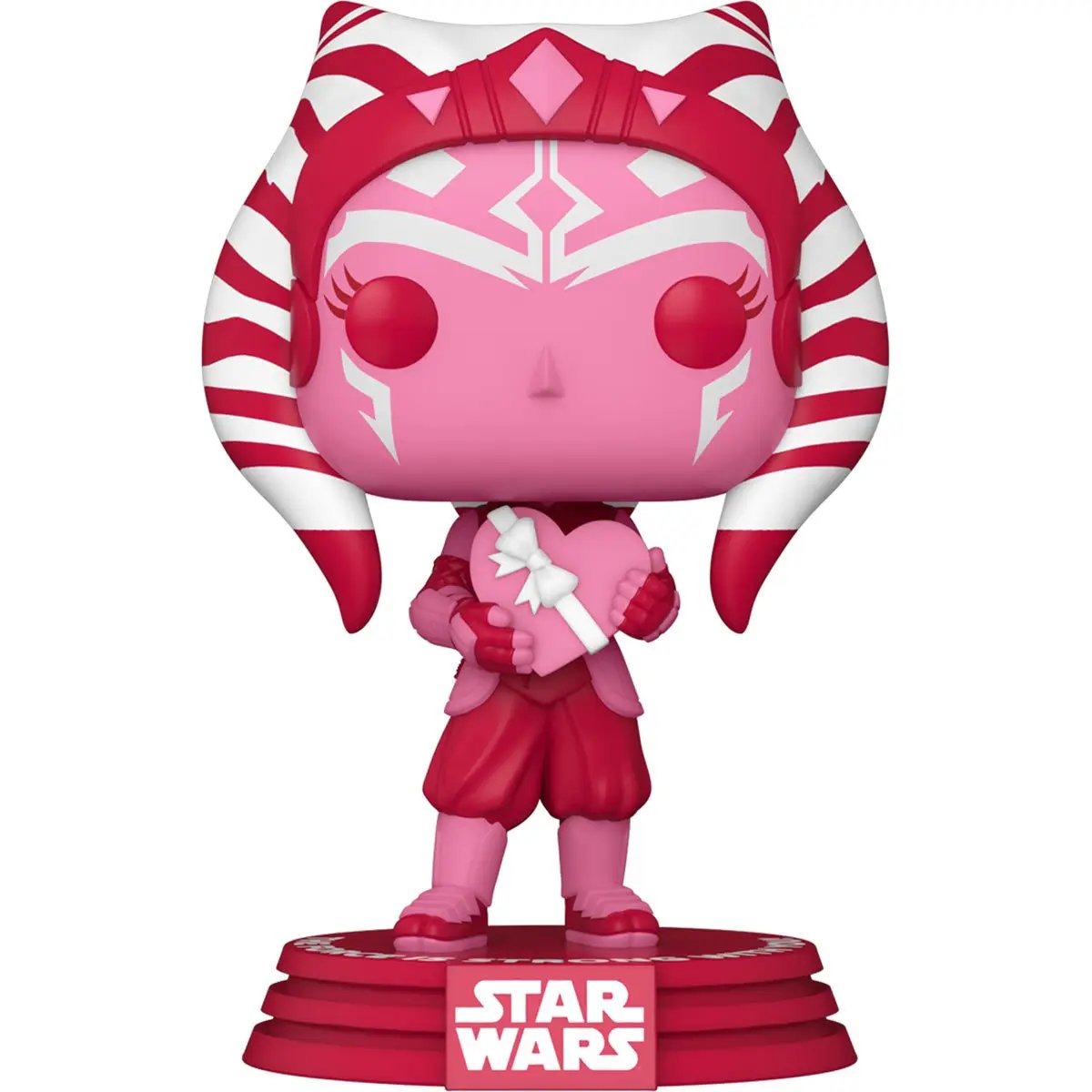 Pop! Star Wars: Valentines S2 Ahsoka figure from THE MIGHTY HOBBY SHOP featuring Ahsoka Tano in Valentine's themed packaging.
