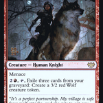 Kessig Wolfrider (PRE-165) - Innistrad: Crimson Vow Promos Foil