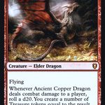Ancient Copper Dragon (PRE-161) - Battle for Baldur's Gate Promos Foil