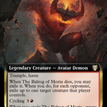 The Balrog of Moria (LTC-129) - Tales of Middle-earth Commander: (Extended Art)